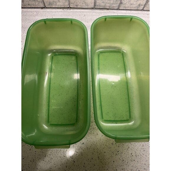DEBBIE Meyer GREEN BOX Container 6 Quart # 5 BPA Free Made in USA w/Lid Lot Of 2 - Picture 4 of 8